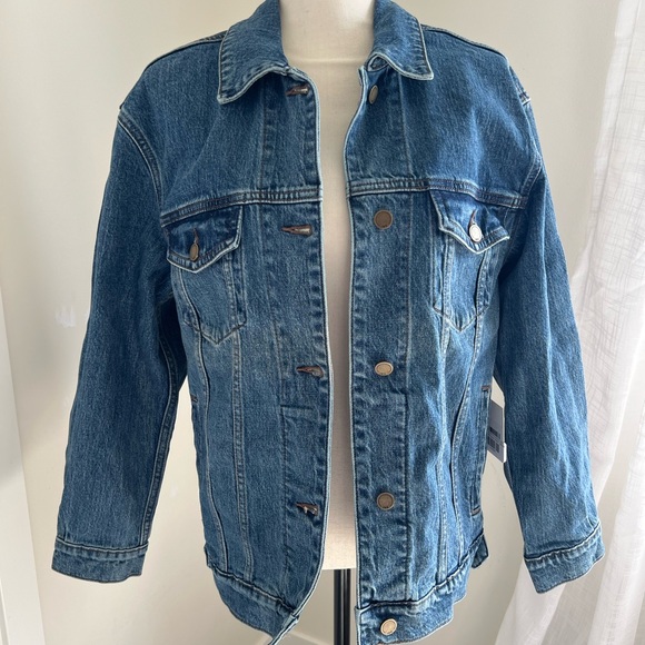 NWT Bandera Oversized Denim Jacket - Dark Denim - Picture 1 of 4